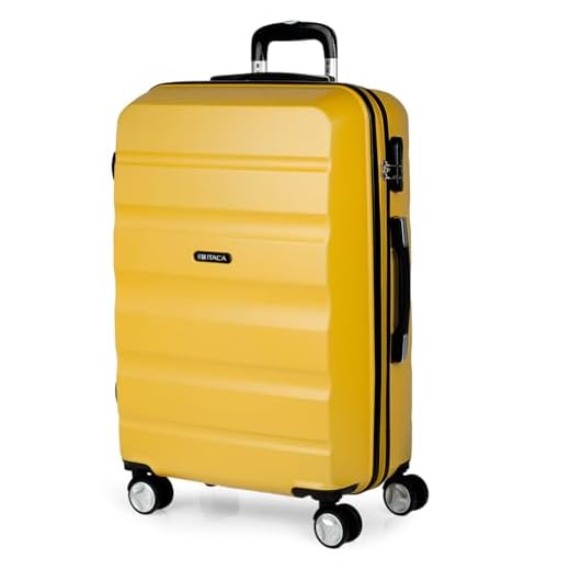 Itaca Elba 66cm Yellow Suitcase