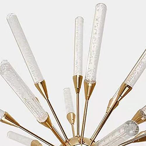 Chandelier bubble LED moderne doré 65cm pour l'éclairage chic du salon - 4