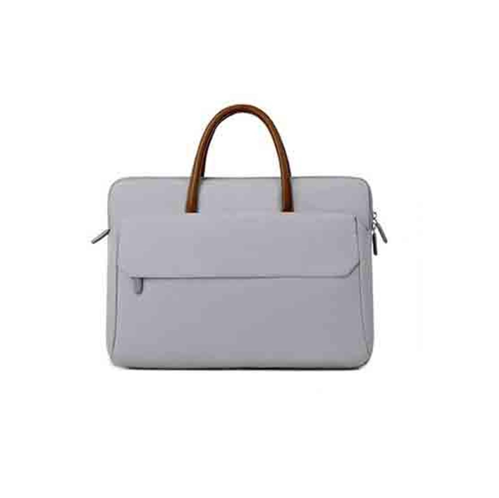 Lekka torba biurowa na laptopa Minimalistyczna walizka biznesowa z tkaniny Oxford do modeli 13,3, 14 i 15,6 cala Teczka (Grigio, mała)