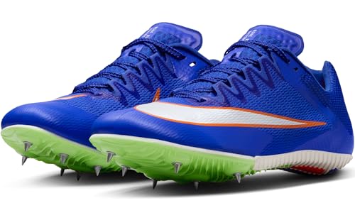 Nike Rival Sprint Track & Field Sprinting Spikes (DC8753-401, Racer Blue/Lime Blast/Safety Orange/White) Size 10 - Image 11