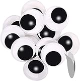 i-mondi® 15 Wackelaugen selbstklebend 35mm groß Googly Eyes Schwarz-Weiß - Wackelaugen zum Basteln - Kulleraugen selbstklebend - Bastelaugen selbstklebend - Google Eyes Goggly Eyes