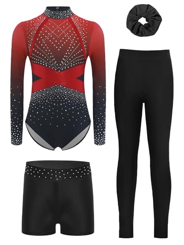 Ensemble gym fille avec justaucorps legging short chouchou