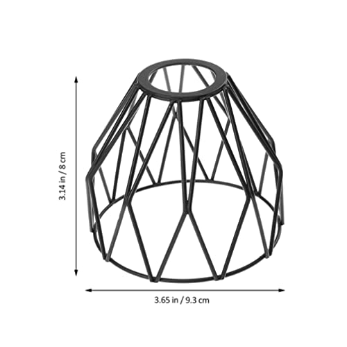 Image of Shades Metal Cage Lampshade Industrial Clamp on Metal Bulb Guard Cage Vintage Ceiling Fan Light Cover for Pendant Light