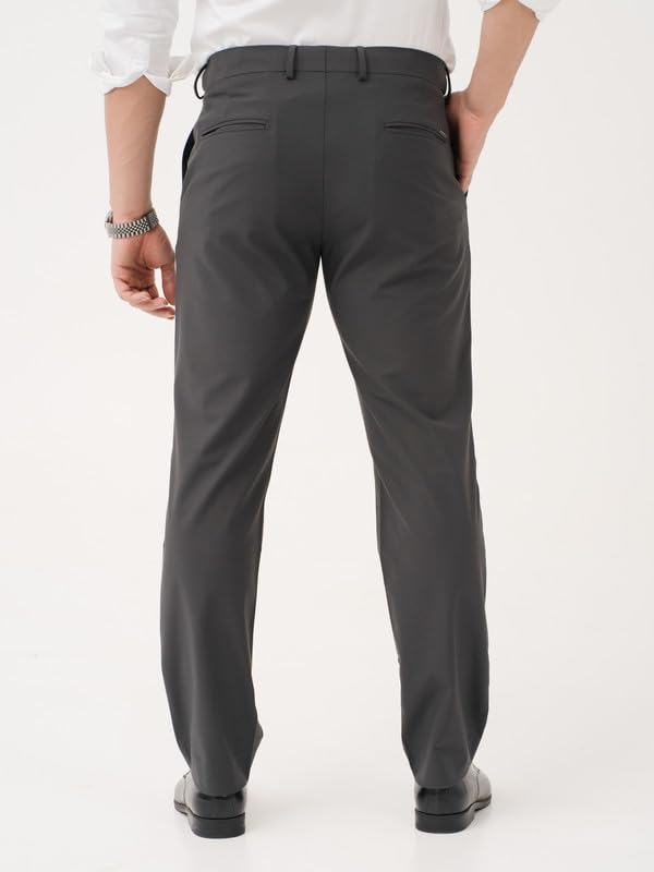 Image of The Pant Project Luxury PV Lycra Stretchable Formal Pants for Men | Stylish Relaxed Fit Men's Wear Trousers for Office or Party | Mens Fashion Dress Trouser Pant