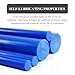 Blue Nylon Solid Rod Length 500Mm, Plastic Round Bar Diameter 80-100Mm Suitable for Engineering, Industrial, and DIY Applications(Diameter 100mm)