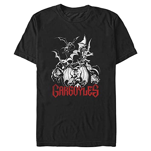 T-shirt Disney noir 4XL pour grand homme avec motif de groupe rouge et blanc
