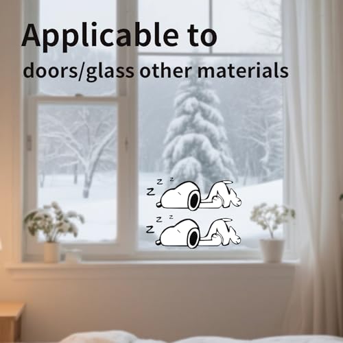 NineSSJLY 3× Snoopy Aufkleber – Peanuts Sticker Set mit 3 Motiven – Wasserdichte Autoaufkleber 15×20 cm – Für Auto, Vespa, Laptop, Fenster, Kinderzimmer, Motorrad