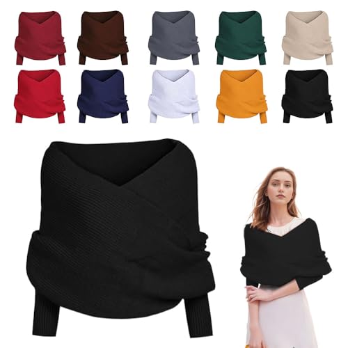 Hoehew Multifunctional Cozy Sweater Scarf with Sleeves - 2024 Trend