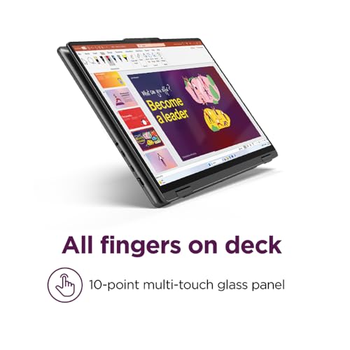 Image of Yoga 7i 2-in-1 Laptop - 16 inch FHD 2K Touchscreen, Ultra 7 155U, 16GB DDR5, 1TB SSD, Backlit Keyboard, Windows 11 Home, Storm Grey + Cleaning Cloth