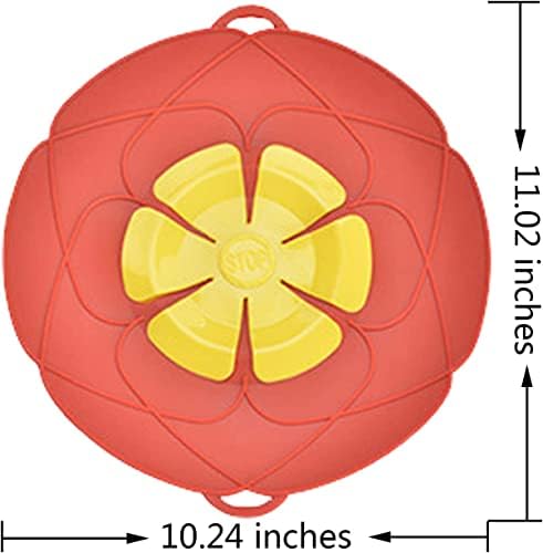 2PCS Spill Stopper Lid Cover Boil Over Silicone Spill Stopper for Pans Pots Boil Over Safeguard, Multi-Function Kitchen Tool