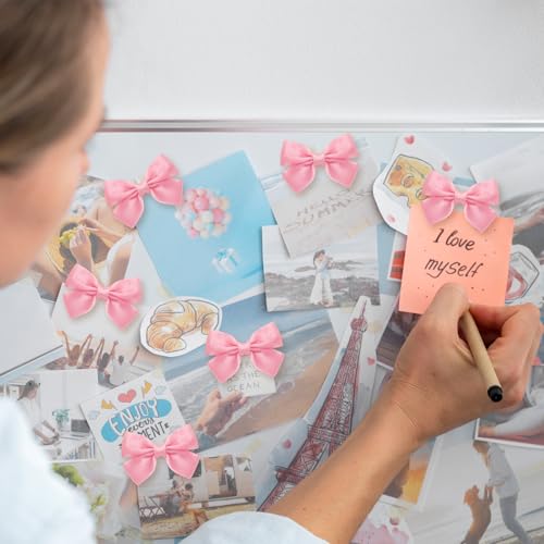 Imanes decorativos lazo rosa para nevera, 8 unidades miniatura 7