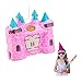 Relaxdays 10031491 Pinata Schloss, märchenhafte Kinderpinata zum Befüllen, Geburtstag Mädchen, Schlagpinata Prinzessin, rosa