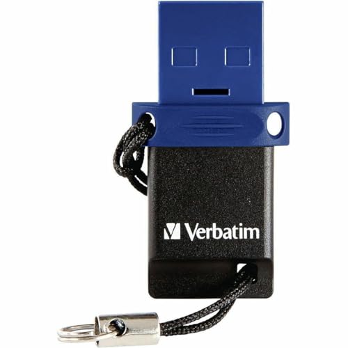 Verbatim Store 'n' Go Dual USB Flash Drive para dispositivos USB-C, 32 GB, Azul