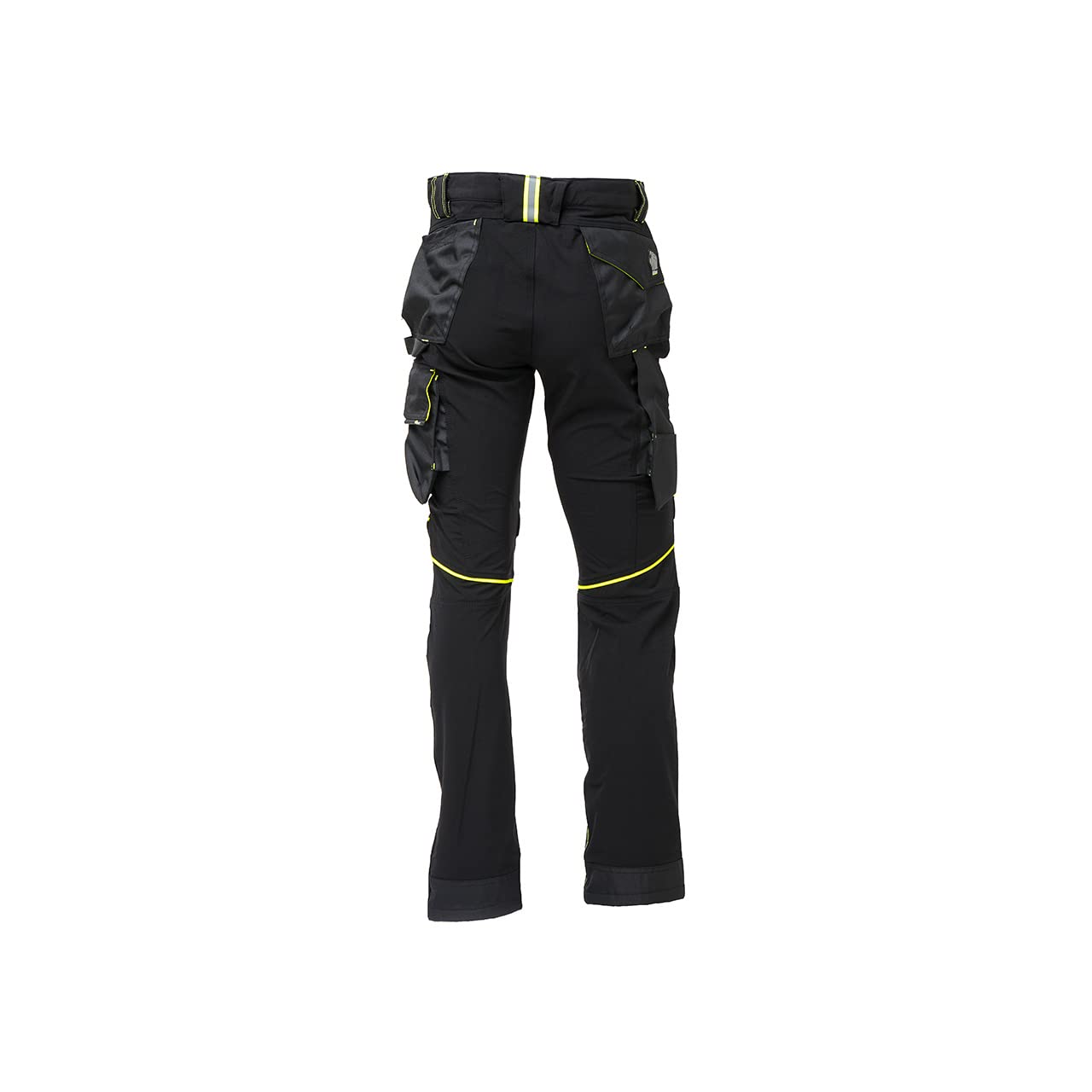 Pantalone U-Power Performance, Modello Atom, Slim Fit Elasticizzato, con Multi_tasche Frontali e Laterali, Tessuto Traspirante, Elastico in Vita, Cerniera di Chiusura (BLACK CARBON_4XL)