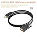 USB C to VGA Cable 3ft, VGA to USB C Cable for Monitor, Compatible with MacBook Pro/Air, iPad Pro, Phone, Laptop, Projector