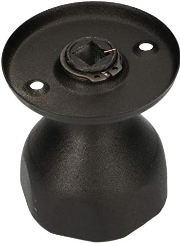 KOTARBAU® Door Knob Rotatable 5 Colours Door Fitting Door Handle Steel Lacquered Ball Knob Door Knob Turn Knob Door Gate Handle Pack of 1 Robust Top (Black) - Image 3