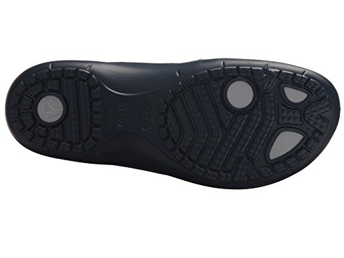 Image of Crocs Modi Flip Sport Sandal, Navy /Light Grey, 5 US Men /7 US Women