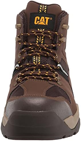 Cat Footwear Men's Provoke Mid Waterproof Alloy Toe Construction Boot, Chocolate, 11 | Image 1