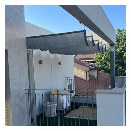 Toile de toit en PEHD rétractable avec auvent terrasse ondulé - 8