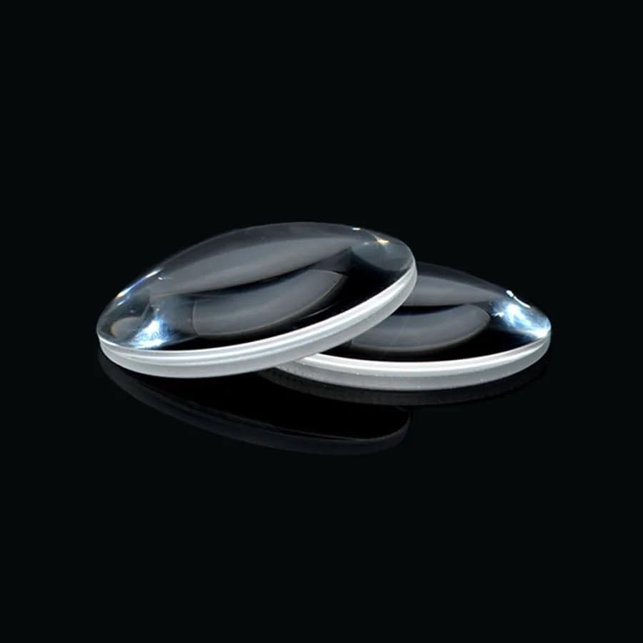 Prism and Kaleidoscope 50mm 52mm 55mm 60mm 70mm Convex Lens K9 Optical Magnifier for High Power LED Light Science Classroom Optical Kit(D80 F170 C11.5 E2.2)