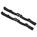 PATIKIL Backpack Belt Strap, 2 Pack Polyester Webbing Adjustable Replacement Waist Strap with Quick-Release Buckle for Bag Outdoor Hiking Cycling, Black