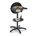 SEVERIN Barbecue-/Standgrill mit Haube, Elektrogrill mit Thermostat, Grillplatte mit keramischer Beschichtung, 2.000W, Grillfläche Ø 41 cm, Matt Schwarz, PG 8541
