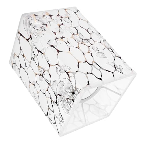 La Mejor Lista de Impresiónes en tela retro-iluminación del mes. 41 GETAJGHSD Pantalla de Lámpara Cuadrada de Tela Impresión Antideslumbrante, Cubierta para Lámpara de Pie E27, Estilo Retro para Iluminación en Hogar, 1 Unidad, Uso Interior