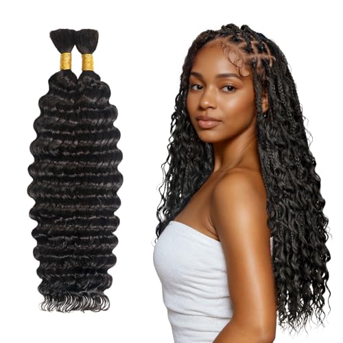 Human Blend Deep Wave Braiding Hair 22