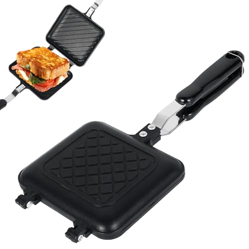 Double-Side Sandwich & Panini Maker with Non-Stick Plates