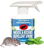 Colton's Naturals Mice Repellent - 32 Ounce -Mouse Repellent Spray - 100% Natural Peppermint Oil to Repel Mice, Rodent Repellent - Natural Deterrent to Rats & Mice - Best Alternative to Mouse Trap