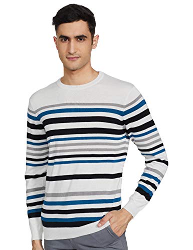 Image of Red Tape Men's Blend,Cotton Acrylic Casual Round Neck Sweater