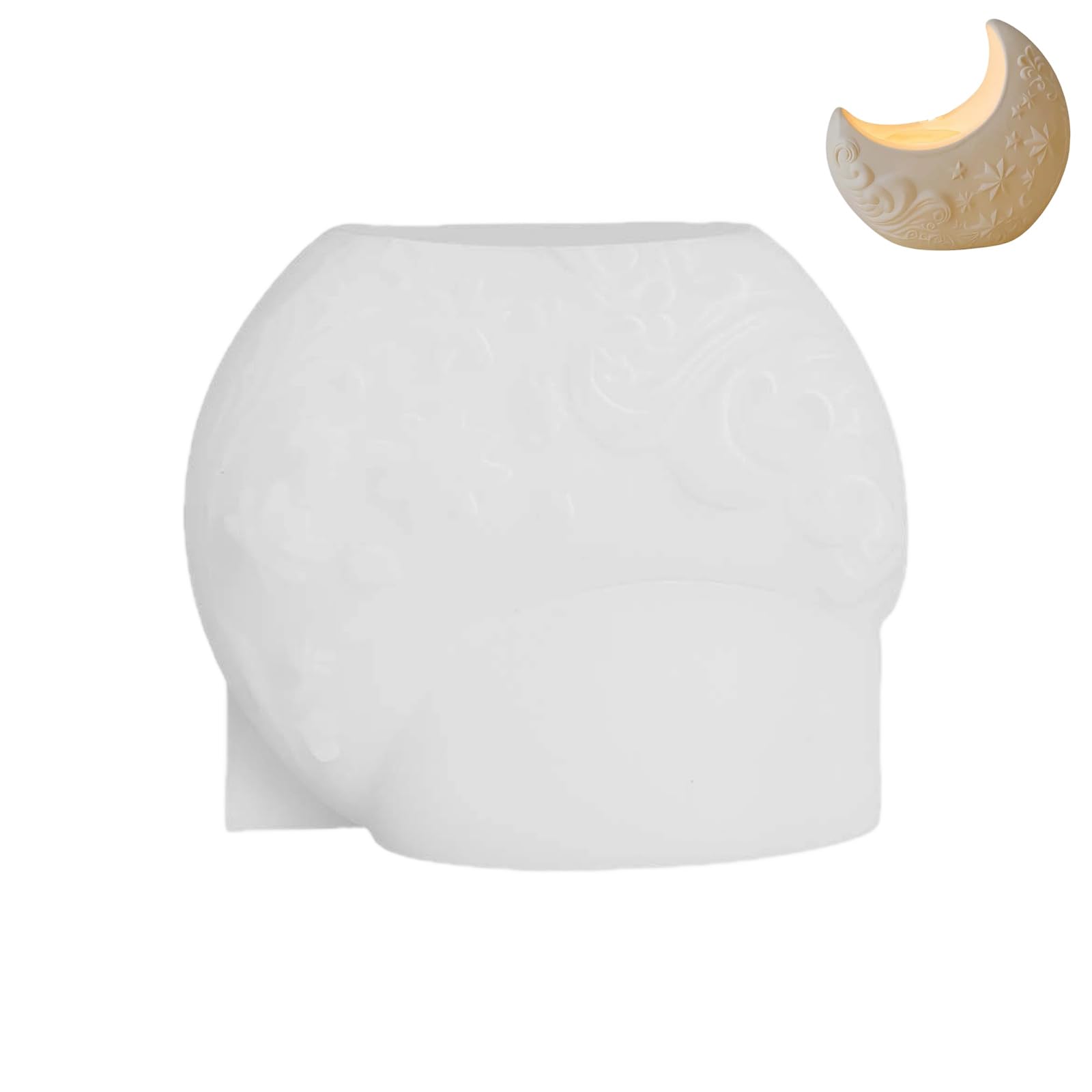 EXQIOUR Moonlike Silicone Molds Food Grade Silicone Easy Demolding for Resin Casting Soap Chocolate Baking Cast