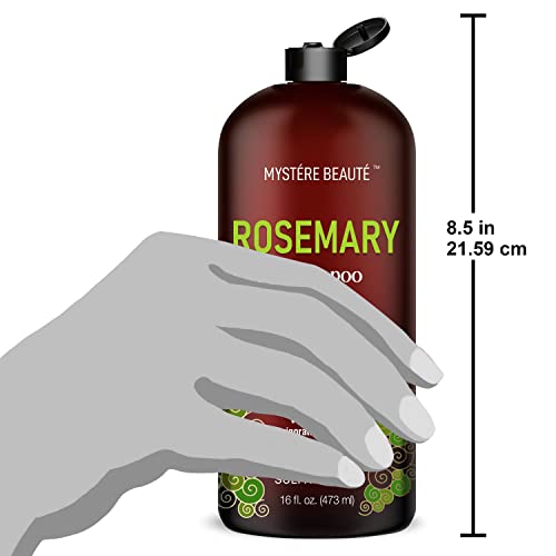 Mystere Beaute Rosemary Conditioner - Volumizing Hair Conditioner Promotes Hair Growth & Scalp Health - For Thicker Healthier Hair & Scalp - Sulfate & Paraben Free, For Men Women - 16 Fl Oz #TOP6