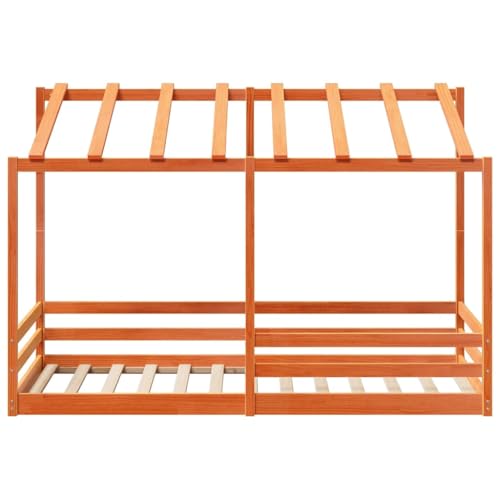 WDGJJFECNMUEHI Pin Massif Rustique cachette ludique 90x200 cm Marron – vue 5