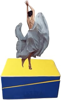Almohadilla Rodillo Cuneiforme Gimnasia - Almohadilla De Vuelco De Cuña Inclinada Plegable Adecuado Gimnasios Familiares, Entrenamiento De Gimnasia, Animadoras ( Color : Amarillo , Tamaño : 80X60X30CM
