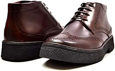 British Collection Playboy Classic Wingtip Chukka Black Leather Boot