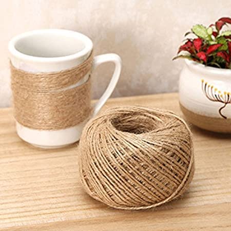 YNK 4 mm Thickness and Strong Jute Multi-Purpose Utility Natural Hemp Ropes | 25 m, Ropes | Pieces 1 1