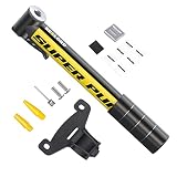 BEELORD Mini Bike Pump Portable Frame Pump, Air Ball Pump Inflator with Ball Pump Needles, for Road,