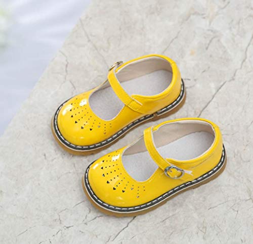 Toddler Kids' Patent Leather Mary Jane Flat Cutout Strap Dress Oxford Shoes Baby Moccasins4