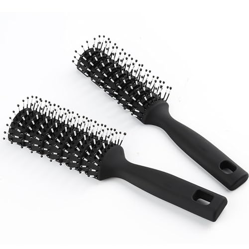 Koomuao Jumuao 2 Stück Professionelle Herrenhaarbürste,Styling Haarbürste für Sehr Kurze Haare Entwirrbürste auch für Locken & Lange Haare,Antistatisch,Haarbürste Damen & Haarbürste Herren