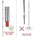 Spin Mop Ersatzgriff – 4 Abschnitte Mop oder Besenstiel kompatibel mit O Cedar Spin Mop Nachfüllungen und Besen, 76,2 cm bis 149,9 cm, amerikanisches Gewinde-Ende (Kopf nicht im Lieferumfang