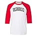 Valparaiso Collegiate Kids Three-Quarter Raglan Sleeve Baseball Shirt Youth Small White/Red