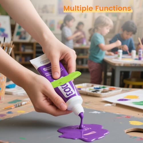 LOVEINUSA 6PCS Toothpaste Tube Squeezer Dispenser, Tooth Paste Roller Squeezer Holder for Saving Toothpaste Facial Cleanser Creams, Multicolor