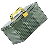 TOPBATHY Tragbare Notfallhilfe Kasten aus Robustem Kunststoff mit Griff Mehrlagiger Medikamenten Organizer Großer Notfall Medikamentenkoffer für Zuhause Reisen und Büro