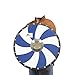 NauticalMart Medieval Norse Historical Wooden Blue Spiral Viking Round Shield LARP