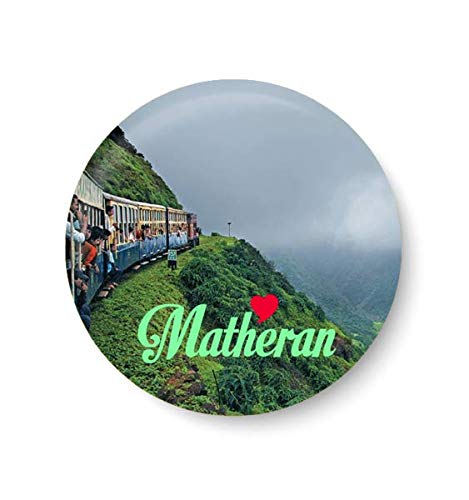 PEACOCKRIDE Love Matheran I Souvenir l Travel I Fridge Magnet (Metal, Multicolour, 75mm)-image-28