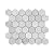 Adolif Carrara White Marble Mosaic Tile, 100% Natural Marble, Polished, Carrara White Marble Mosaic for Kitchen Bathroom Wall Floor Backsplash Shower, 5 Sheets, 2 Inch Hexagon