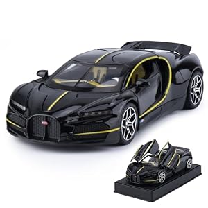 Car Toys for Boys 1 32 Diecast Cars Collectibles Car Model Kit,Metal Toy Car for Boys and Girls,Pull Back Cars with Lights and Sounds,Cars for Kids Ages 3-5（Black）