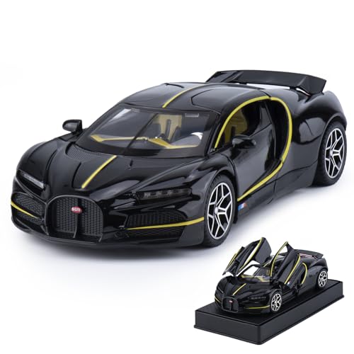FRJV Car Toys for Boys 1 32 Diecast Cars Collectibles Car Model Kit Metal Toy Car for Boys and Girls Pull Back Cars with Lights and Sounds Cars for Kids Ages 3-5Black