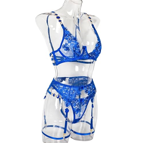 Lingerie transparente en maille brodée idéale pour vos nuits - 4